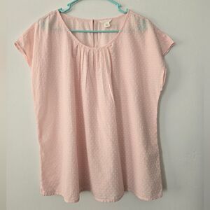 Caslon Dotted Sleeveless Blouse NWOT